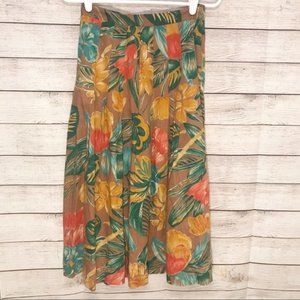 🌻SALE! -Vintage Breckenridge Floral Pleated Skirt